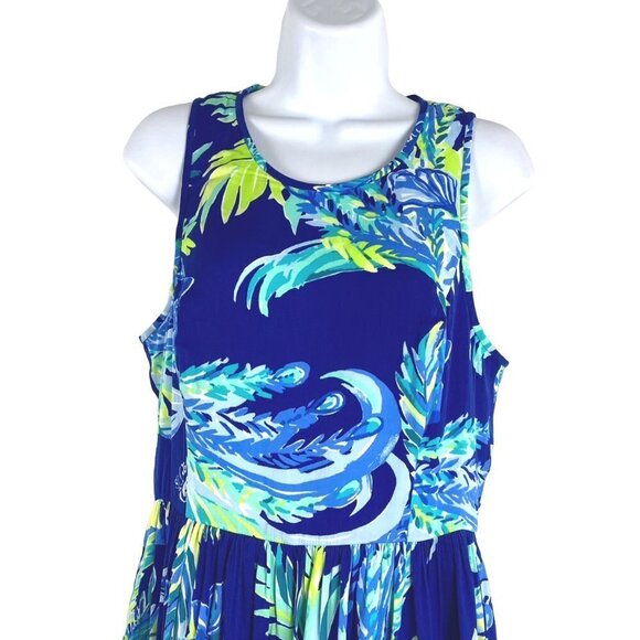Lilly Pulitzer Kassia Dress Twilight Blue Nest to Nothing Women's Size 6 NWT - Picture 3 of 12